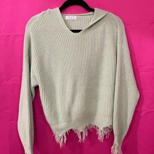 sage green sweater